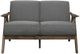 Homelegance® Damala Gray/Walnut Loveseat-1