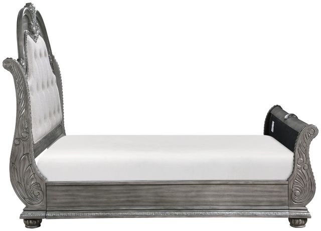 Homelegance® Bennington Gray California King Sleigh Bed-3