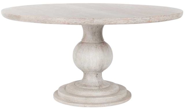 Classic Home Hera White Washed Dining Table-0