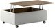 Luonto Furniture Functional Walnut Coffee Table with Rene Base-2