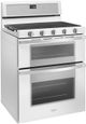 Whirlpool® 30" White Ice Double Oven Freestanding Gas Range-3