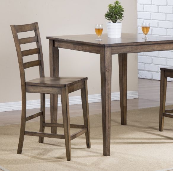 Winners Only® Carmel Rustic Brown Bar Stool-1