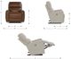 La-Z-Boy® Apollo Caramel Leather Power Rocking Recliner with Headrest-2