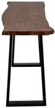 Porter International Designs Manzanita Harvest Console Table with Black Metal Architectural Base-2