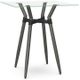 Amisco Customizable Link Glass Top 36" Square Bar Table-0
