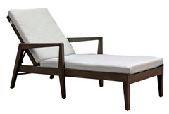 Ratana Lucia Ash Grey Aluminum Adjustable Lounger