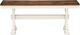 Signature Design by Ashley® Jendanton Antique White/Brown Large Dining Bench-2