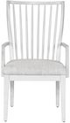 Universal Explore Home™ Modern Farmhouse Bowen Dove Wing/Picket Fence Arm Chair-3