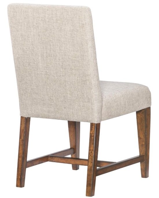 Legacy Classic Fenmore Distressed Cherry/Zuma Linen Upholstered Dining Side Chair-2