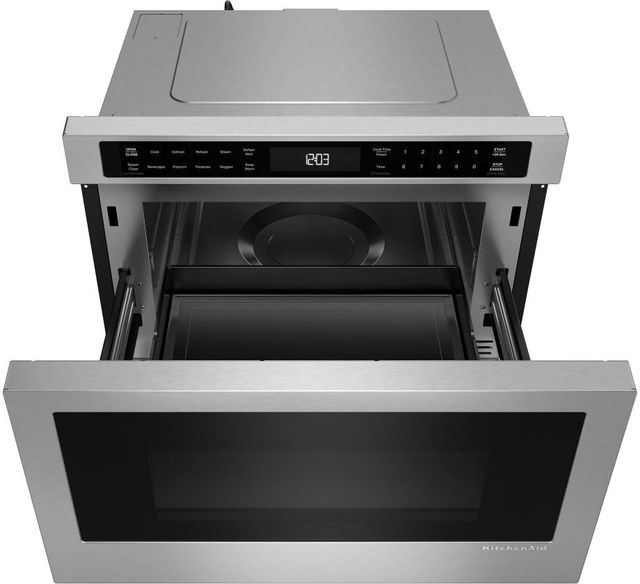 KitchenAid® 24" 1.3 Cu. Ft. PrintShield™ Stainless Finish Microwave Drawer with Steam Cooking-1