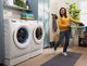 GE® White Front Load Washer & Electric Dryer Laundry Pair-3