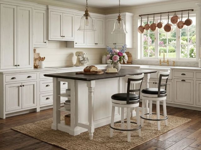 Sunny Designs™ Carriage House European Cottage 24" Swivel Counter -1