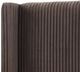 Bernards Milo Brown Pleated Upholstered Queen Panel Bed-3