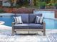 Signature Design by Ashley® Dillon Beach Blue/Gray Aluminum Outdoor Loveseat-1