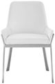 VIG Furniture Modrest Ganon Stainless Steel/White Dining Chair-1