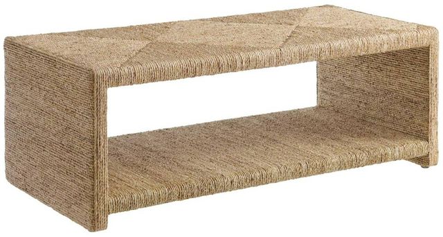Martin Svensson Seagrass Brown Rectangular Cocktail Table-0