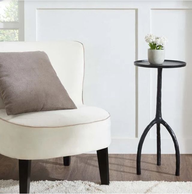 Renwil® Konsta Matte Black Side table-3