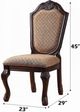 ACME Furniture Chateau De Ville 2-Piece Beige/Espresso Side Chair Set-2