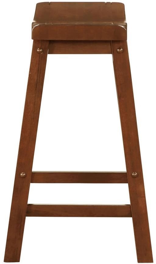 Coaster® Durant 2-Piece Chestnut Wooden Counter Stools-4