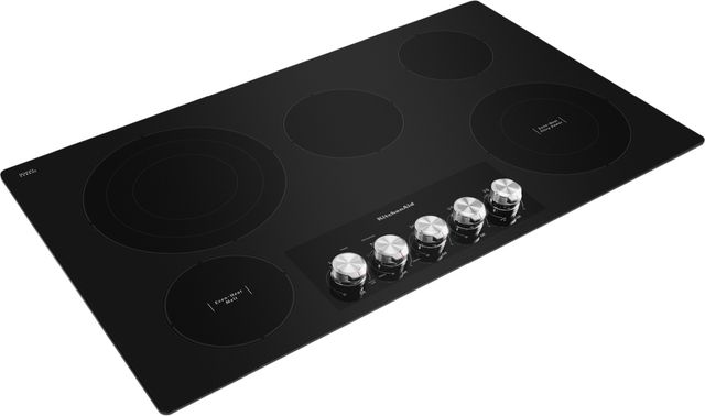 KitchenAid® 36" Black Electric Cooktop-3