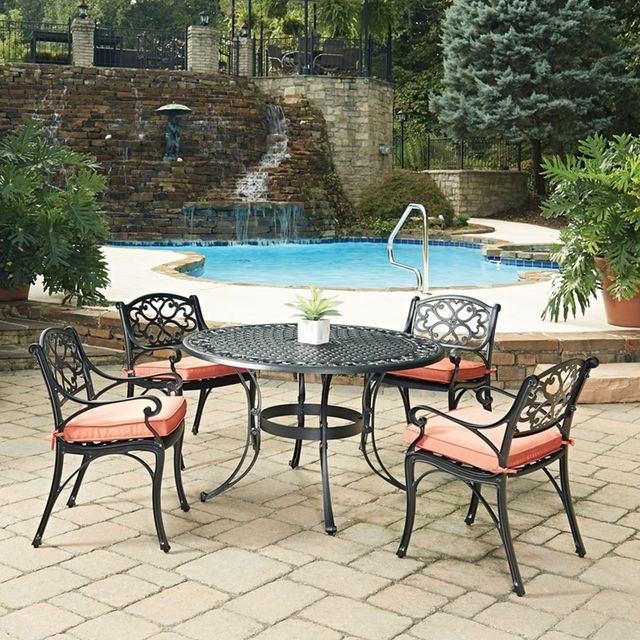 homestyles® Sanibel 5-Piece Black Outdoor Dining Set-1