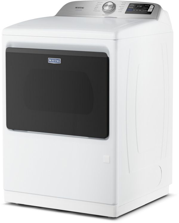 Maytag® 7.4 Cu. Ft. White Pet Pro Electric Dryer with Extra Power and Sanitize Cycle-2