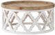 A & B Home Natural Tray Top Coffee Table with Weathered White Base-1