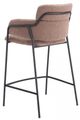 Zuo® Modern Marcel 2-Piece Black/Brown Counter Stool Set-4