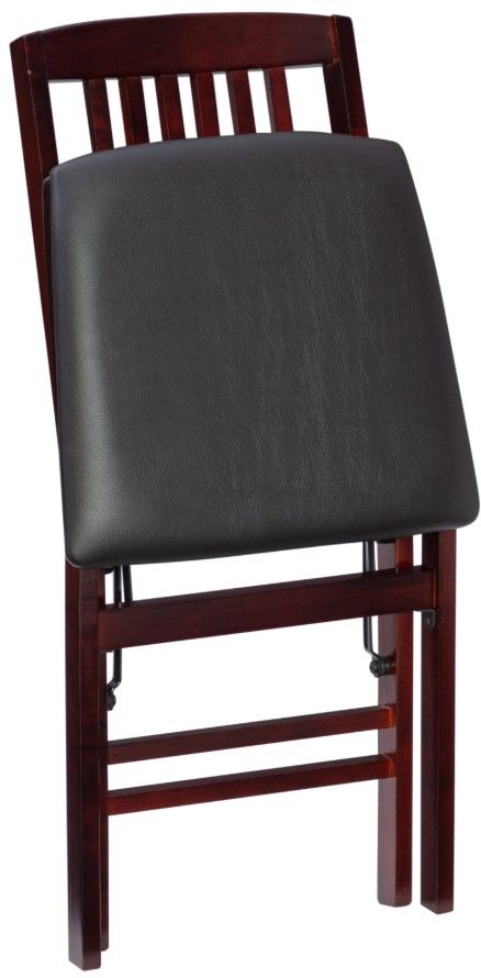 Linon Triena Merlot Folding Chair -3