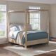 Coaster® Solano Weathered Mango California King Canopy Bed-1