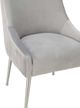 TOV Furniture Beatrix Pleated Light Grey Side Chair-4