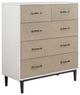 Bernards Trilogy Beige/Vanilla 5-Drawer Chest-0