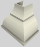 Vent-A-Hood® Designer Series 36" Biscuit Wall Mounted Range Hood-5