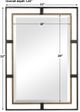 Uttermost® Carrizo Distressed Rustic Bronze/Antiqued Gold Rectangle Mirror-2