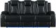 New Classic® Home Furnishings Orion II Black Power Reclining Sofa-2