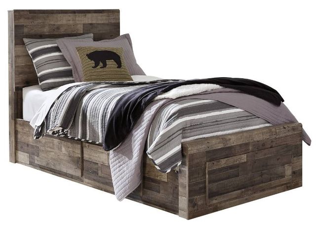 Benchcraft® Derekson 3-Piece Multi Gray Twin Youth Storage Bed Set-1