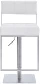 Armen Living Michele White Swivel Bar Stool-1