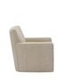 Soft Line 4821 Ivory All Leather Swivel Chair-3