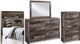 Benchcraft® Derekson 4-Piece Multi Gray Twin Panel Bed Bedroom Set-0