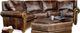 Campio Furniture Legacy Leather Stonewall Brown Sofa Set-0