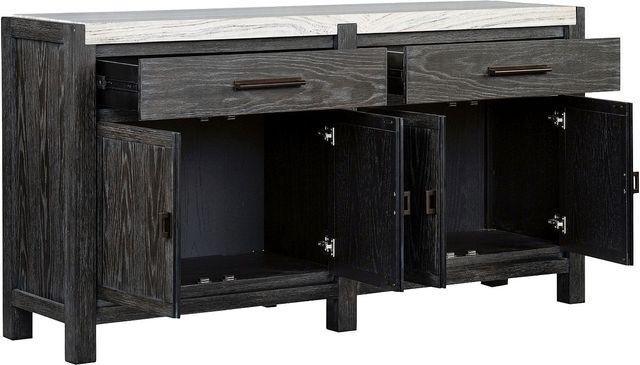 Magnussen Home® Plum Creek Marble/Ravenwood Black Sideboard-1
