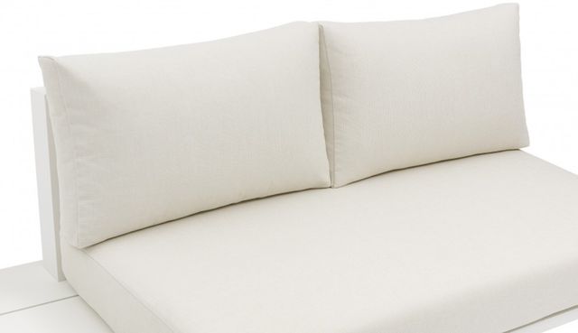 Meridian Furniture Maldives 7-Piece Cream Aluminum/Fabric Outdoor Modular Sectional-4