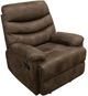 American Wholesale Furniture Lucas Chocolate Manual Glider Recliner-0