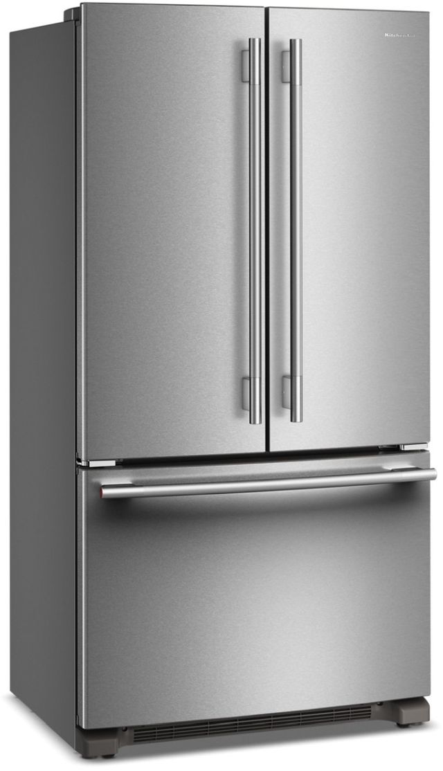 KitchenAid® 36" 20 Cu. Ft PrintShield® Stainless Steel Counter Depth French Door Refrigerator with Internal Water Dispenser-4