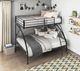 Homelegance® Bailey Black Youth Twin/Full Bunk Bed-1