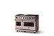 Viking® 5 Series 48" Blush Pro Style Dual Fuel (NG) Range with Polished Chrome Trim-2