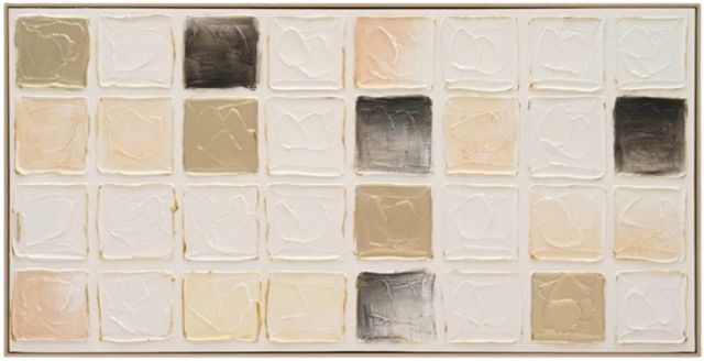 Classy Living Timeless Textured Neutrals Modern Block Wall Art-0