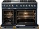 Viking® 5 Series 48" Slate Blue Pro Style Dual Fuel (NG) Range with Brushed Brass Trim-1