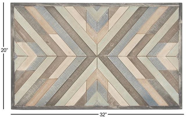 Deco Marche Multi-Colored Geometric Arrow Dimensional Wall Art-2