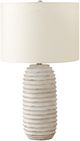 Monarch Specialties Inc. 28"H Cream Resin Table Lamp-0